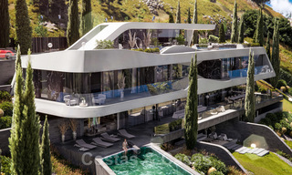 Villa spectaculaire de construction nouvelle à vendre avec vue panoramique sur le golf, le lac, les montagnes et la mer, dans un domaine sécurisé à Benahavis - Marbella 36634 