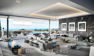 Villa spectaculaire de construction nouvelle à vendre avec vue panoramique sur le golf, le lac, les montagnes et la mer, dans un domaine sécurisé à Benahavis - Marbella 36640 