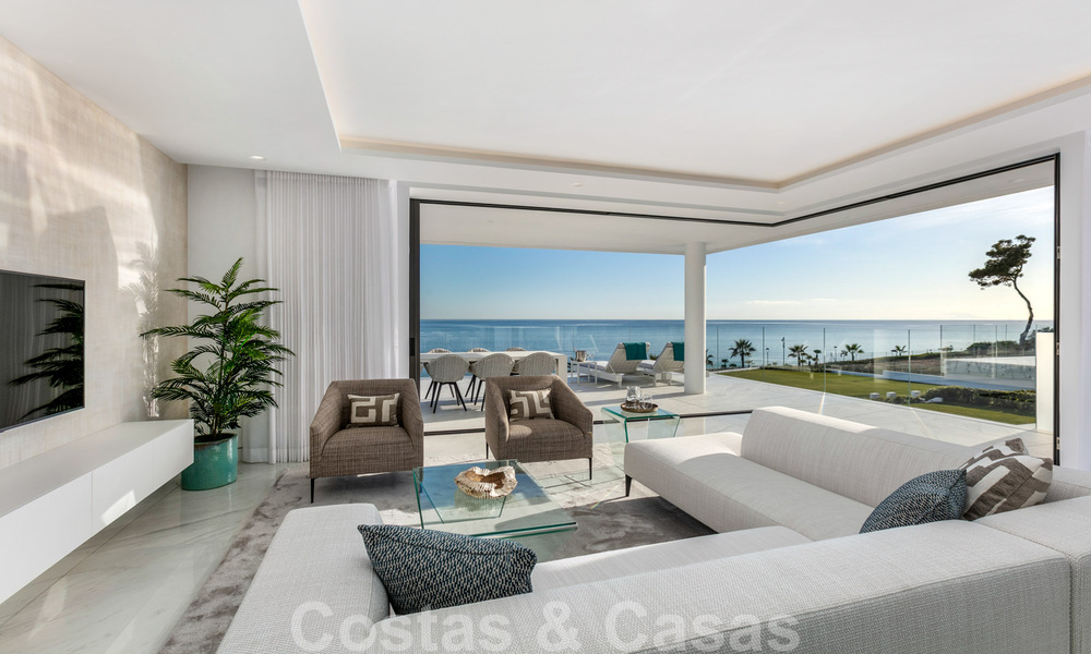 Appartement de luxe moderne et élégant, en première ligne de plage à vendre sur le nouveau Golden Mile, entre Marbella et Estepona 36954