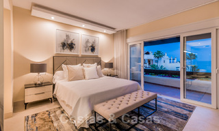 Penthouse contemporain rénové en première ligne de plage à vendre avec 4 chambres et une vue imprenable sur la nouvelle Golden Mile entre Marbella et Estepona 36899 