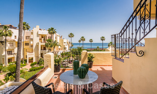 Penthouse contemporain rénové en première ligne de plage à vendre avec 4 chambres et une vue imprenable sur la nouvelle Golden Mile entre Marbella et Estepona 36918 