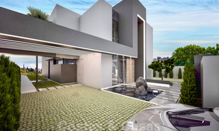 Villas contemporaines modernes en cours de construction à vendre, près d’un terrain de golf à Marbella - Estepona 37015 