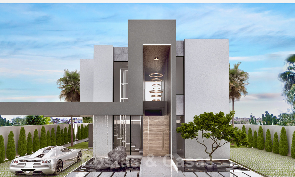 Villas contemporaines modernes en cours de construction à vendre, près d’un terrain de golf à Marbella - Estepona 37017