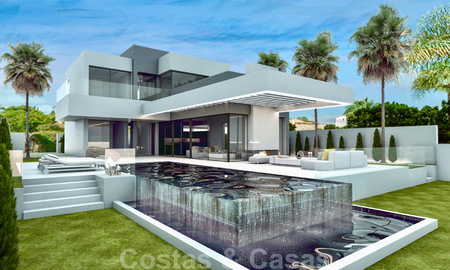 Villas contemporaines modernes en cours de construction à vendre, près d’un terrain de golf à Marbella - Estepona 37018