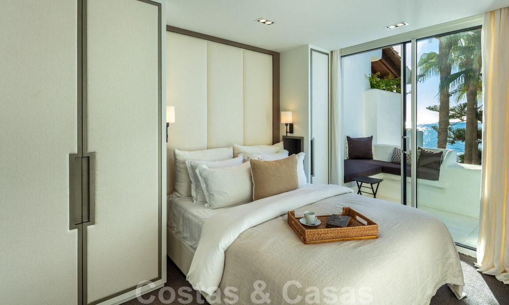 Appartement Penthouse de luxe en première ligne de plage avec vue imprenable sur la mer à vendre à Puente Romano à Marbella 37319
