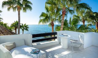 Appartement Penthouse de luxe en première ligne de plage avec vue imprenable sur la mer à vendre à Puente Romano à Marbella 37324 