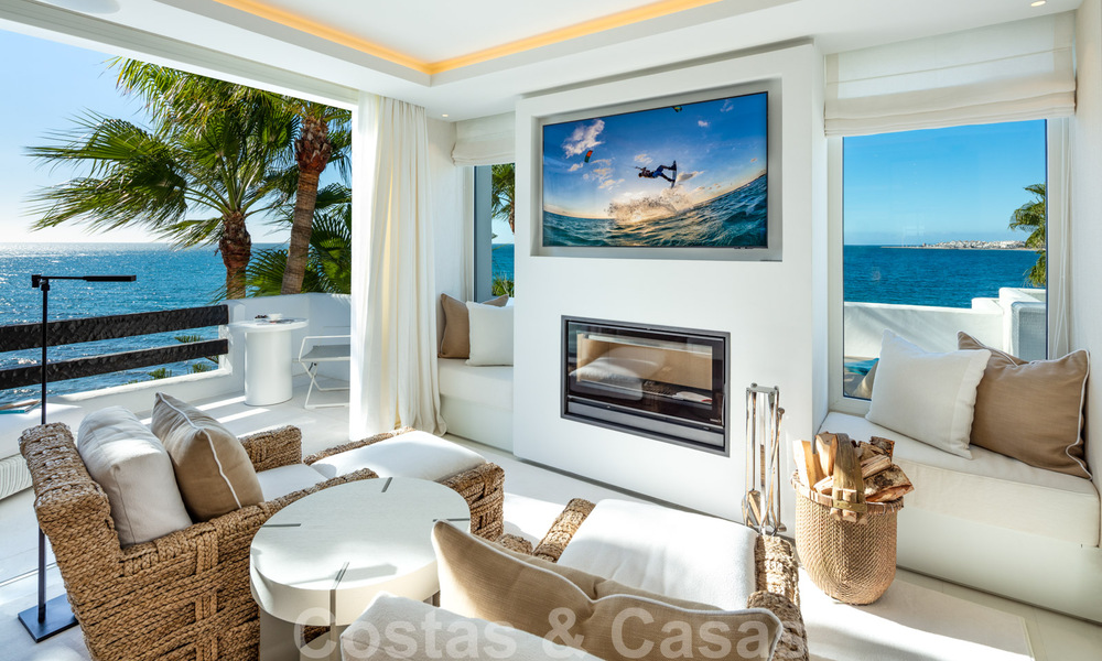 Appartement Penthouse de luxe en première ligne de plage avec vue imprenable sur la mer à vendre à Puente Romano à Marbella 37330
