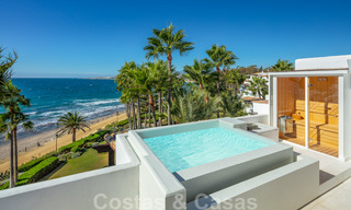 Appartement Penthouse de luxe en première ligne de plage avec vue imprenable sur la mer à vendre à Puente Romano à Marbella 37336 