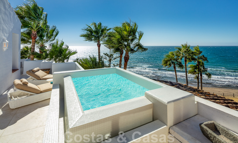 Appartement Penthouse de luxe en première ligne de plage avec vue imprenable sur la mer à vendre à Puente Romano à Marbella 37337