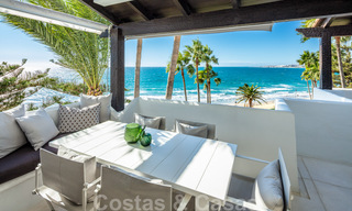 Appartement Penthouse de luxe en première ligne de plage avec vue imprenable sur la mer à vendre à Puente Romano à Marbella 37339 