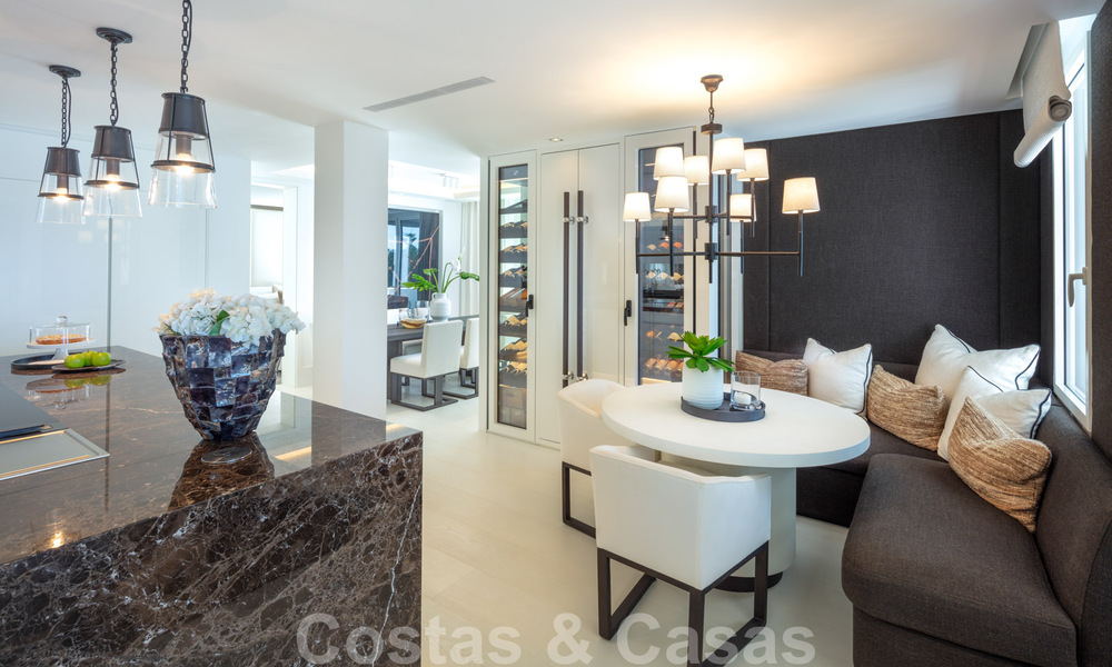 Appartement Penthouse de luxe en première ligne de plage avec vue imprenable sur la mer à vendre à Puente Romano à Marbella 37341