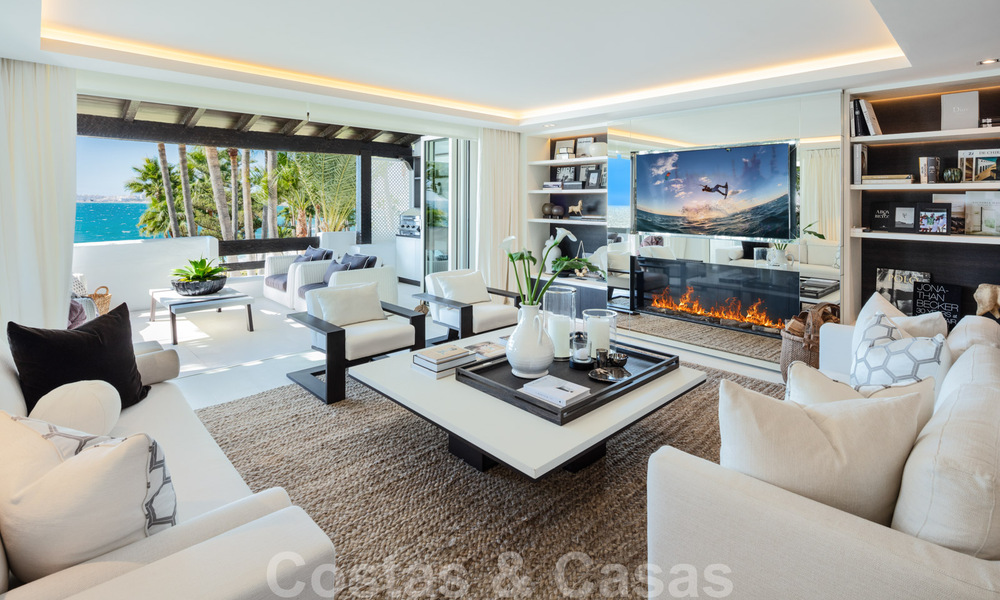 Appartement Penthouse de luxe en première ligne de plage avec vue imprenable sur la mer à vendre à Puente Romano à Marbella 37343