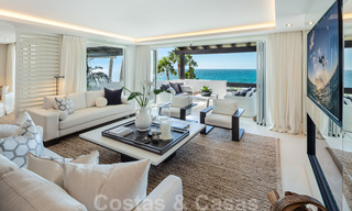 Appartement Penthouse de luxe en première ligne de plage avec vue imprenable sur la mer à vendre à Puente Romano à Marbella 37344 