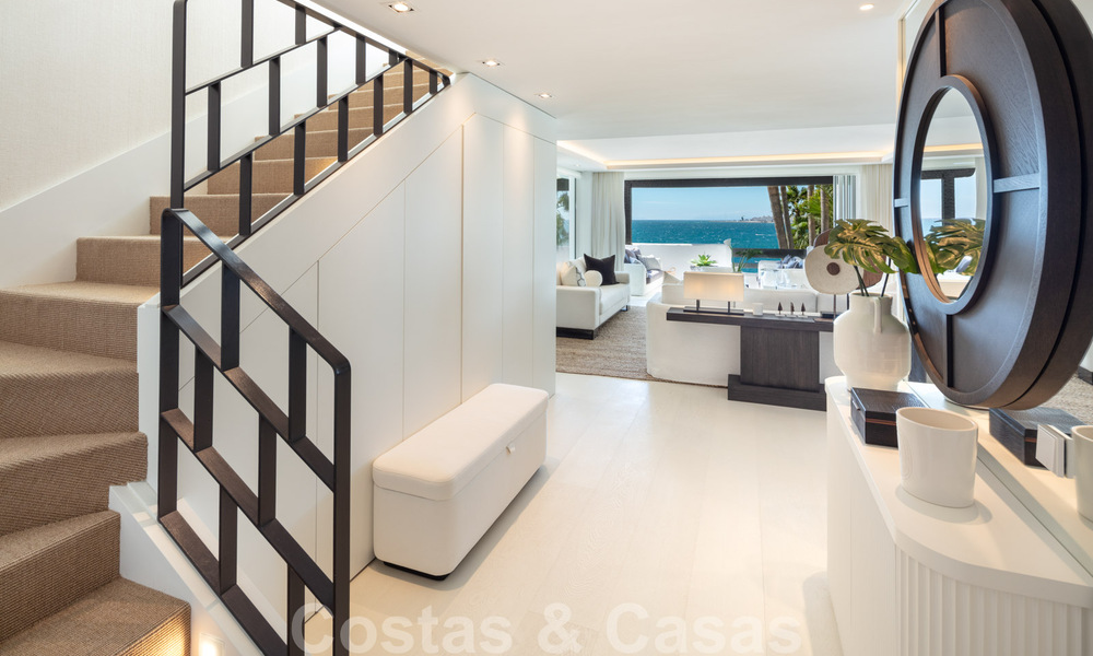 Appartement Penthouse de luxe en première ligne de plage avec vue imprenable sur la mer à vendre à Puente Romano à Marbella 37345