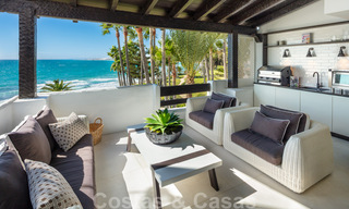 Appartement Penthouse de luxe en première ligne de plage avec vue imprenable sur la mer à vendre à Puente Romano à Marbella 37346 