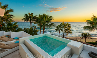 Appartement Penthouse de luxe en première ligne de plage avec vue imprenable sur la mer à vendre à Puente Romano à Marbella 37350 
