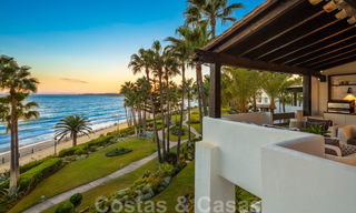 Appartement Penthouse de luxe en première ligne de plage avec vue imprenable sur la mer à vendre à Puente Romano à Marbella 37352 