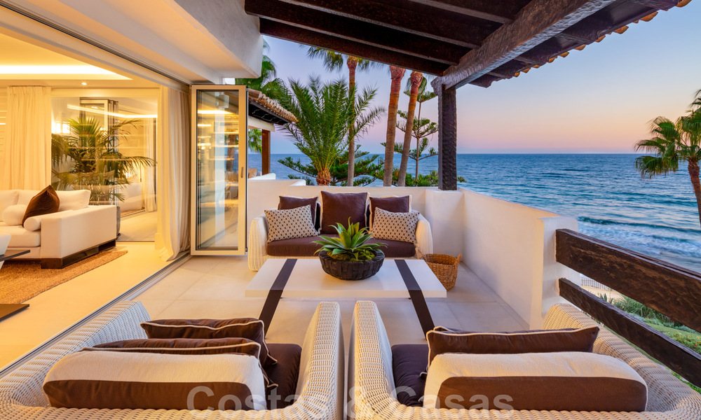 Appartement Penthouse de luxe en première ligne de plage avec vue imprenable sur la mer à vendre à Puente Romano à Marbella 37355
