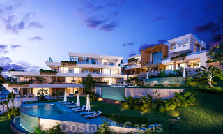 Nouveaux appartements de luxe innovants à vendre au bord du terrain de golf et avec vue sur la mer à Cabopino, Marbella Est 37098 