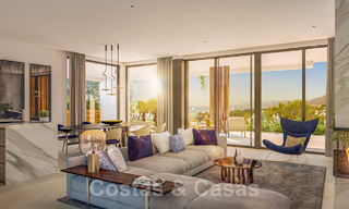 Nouveaux appartements de luxe innovants à vendre au bord du terrain de golf et avec vue sur la mer à Cabopino, Marbella Est 37099 
