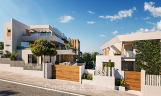 Nouveaux appartements de luxe innovants à vendre au bord du terrain de golf et avec vue sur la mer à Cabopino, Marbella Est 37100 