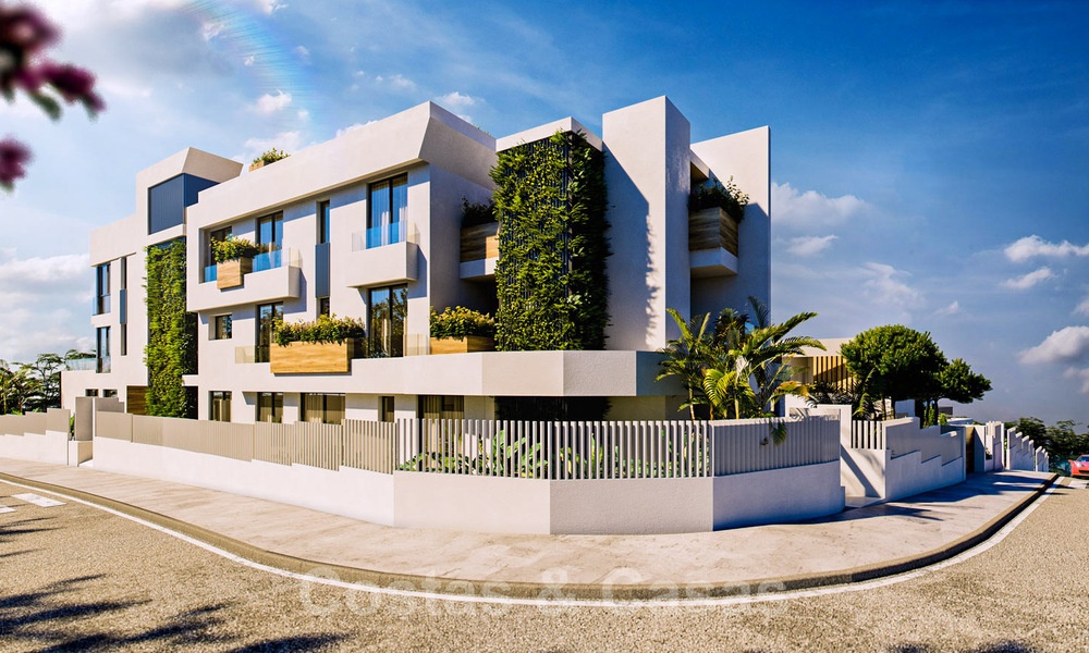 Nouveaux appartements de luxe innovants à vendre au bord du terrain de golf et avec vue sur la mer à Cabopino, Marbella Est 37103