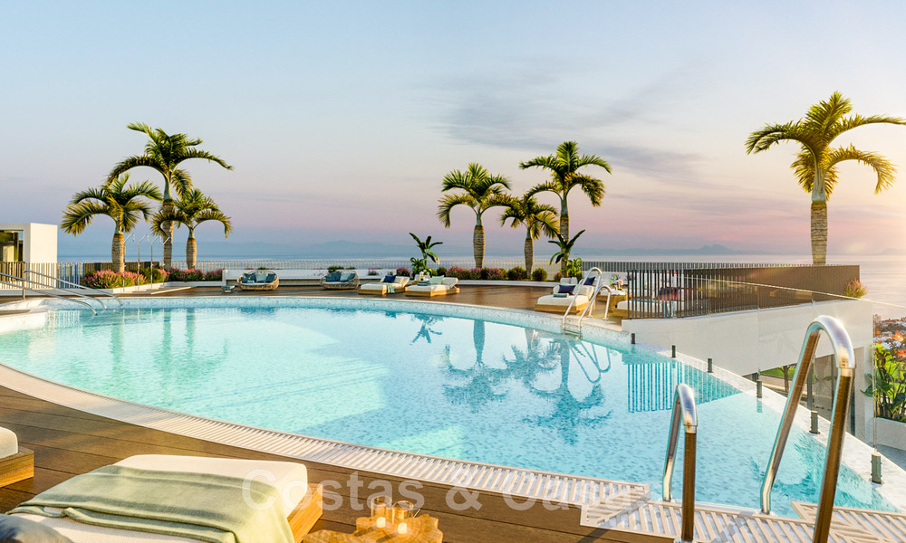 Nouveau projet de design contemporain comprenant des appartements de luxe à vendre avec une vue imprenable sur la mer à East Marbella 47629