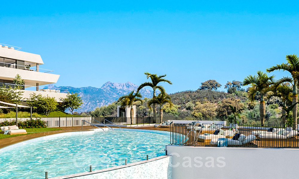Nouveau projet de design contemporain comprenant des appartements de luxe à vendre avec une vue imprenable sur la mer à East Marbella 47630