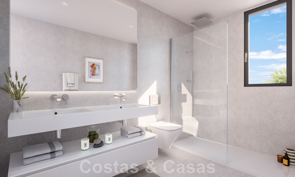 Nouveau projet de design contemporain comprenant des appartements de luxe à vendre avec une vue imprenable sur la mer à East Marbella 47640