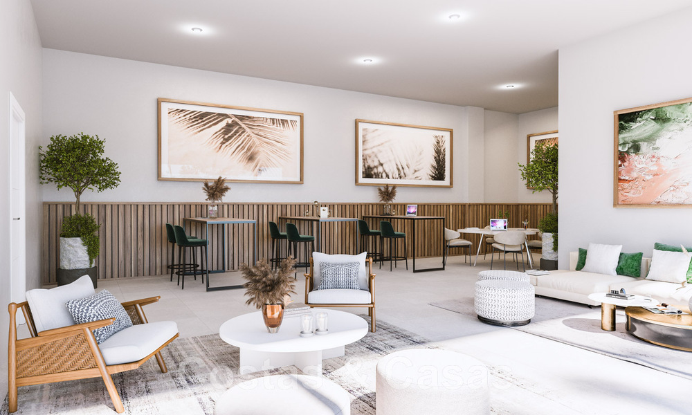 Nouveau projet de design contemporain comprenant des appartements de luxe à vendre avec une vue imprenable sur la mer à East Marbella 47644