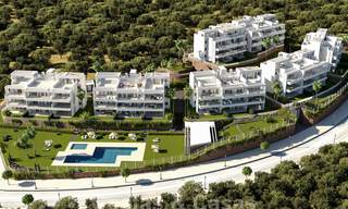 Nouvelle promotion d'appartements de luxe à vendre offrant des vues panoramiques sur la mer et un terrain de golf à Estepona 38003 