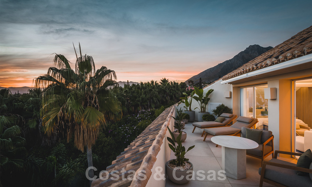 Luxueux penthouse à vendre avec vue sur la mer dans un complexe chic sur le Golden Mile à Marbella 37762
