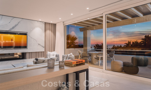 Luxueux penthouse à vendre avec vue sur la mer dans un complexe chic sur le Golden Mile à Marbella 37769