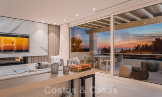 Luxueux penthouse à vendre avec vue sur la mer dans un complexe chic sur le Golden Mile à Marbella 37769 