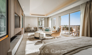 Luxueux penthouse à vendre avec vue sur la mer dans un complexe chic sur le Golden Mile à Marbella 37776 