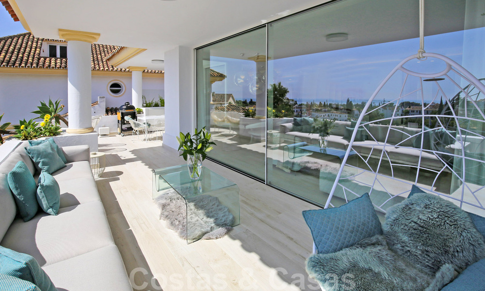 Penthouse de luxe à vendre avec vue sur la mer dans un complexe exclusif sur le fameux Golden Mile, Marbella 38399
