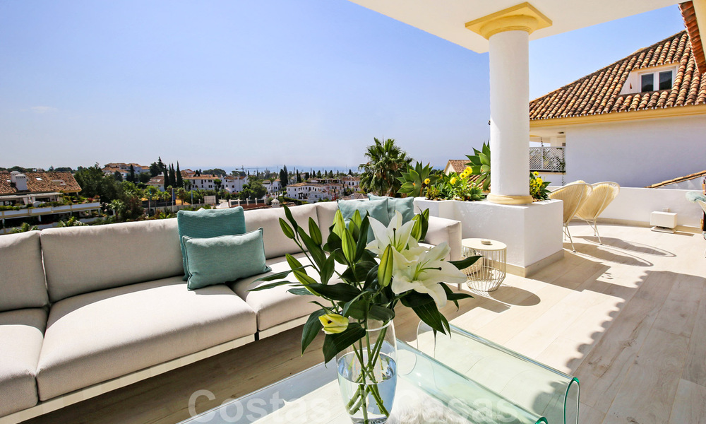 Penthouse de luxe à vendre avec vue sur la mer dans un complexe exclusif sur le fameux Golden Mile, Marbella 38402