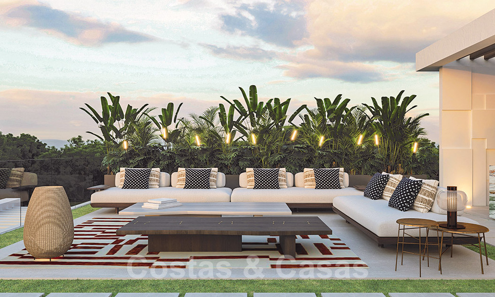 Nouveau développement en bord de mer. Villas ultra luxueuses à vendre dans un complexe de plage en première ligne à Marbella 37834
