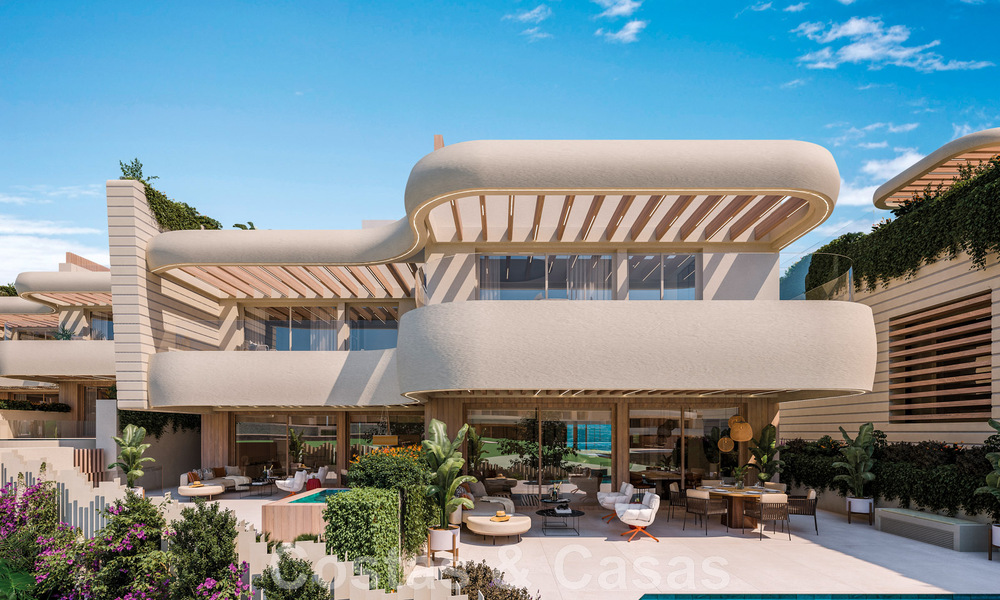Nouveau développement en bord de mer. Villas ultra luxueuses à vendre dans un complexe de plage en première ligne à Marbella 48720