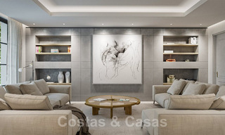 Terrain avec projet et avec permis pour une Majestueuse villa de luxe de style méditerranéenne contemporaine à vendre avec vue imprenable sur la mer dans le quartier recherché de Cascada de Camojan à Marbella 38044 