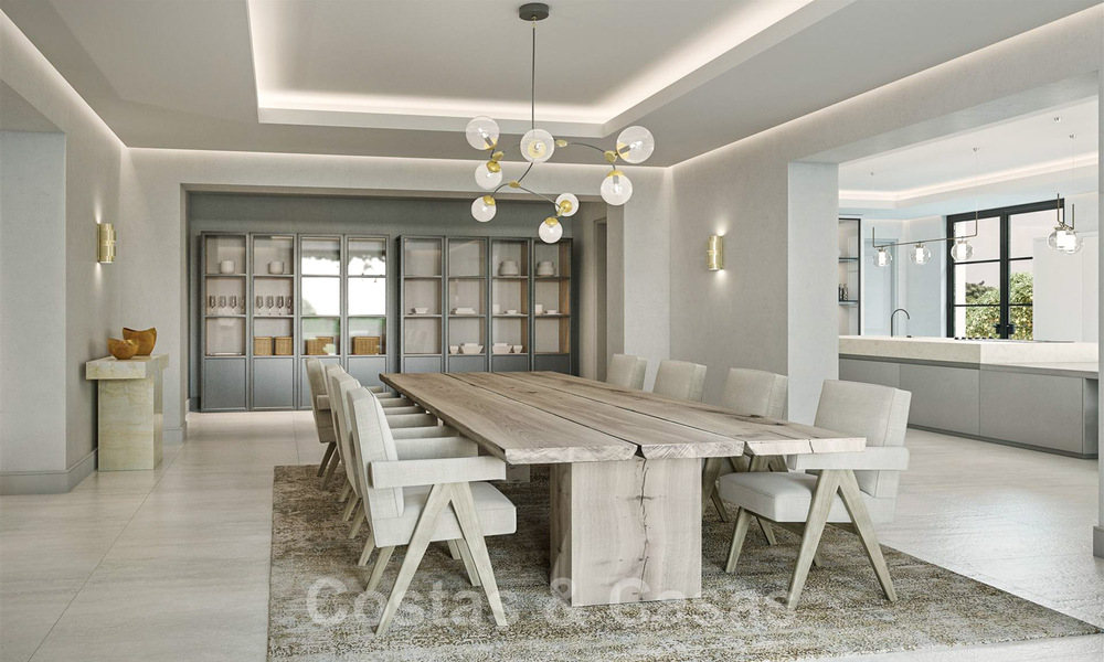 Terrain avec projet et avec permis pour une Majestueuse villa de luxe de style méditerranéenne contemporaine à vendre avec vue imprenable sur la mer dans le quartier recherché de Cascada de Camojan à Marbella 38047