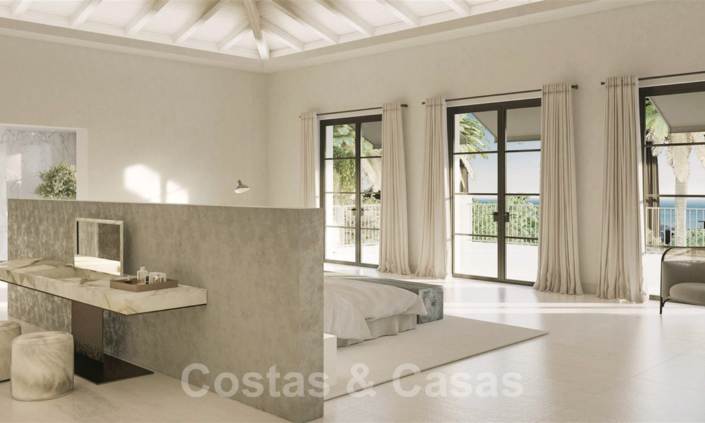 Majestueuse villa de luxe de style méditerranéenne contemporaine à vendre avec vue imprenable sur la mer dans le quartier recherché de Cascada de Camojan à Marbella 38052