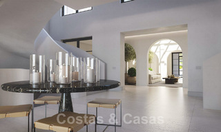 Majestueuse villa de luxe de style méditerranéenne contemporaine à vendre avec vue imprenable sur la mer dans le quartier recherché de Cascada de Camojan à Marbella 38055 