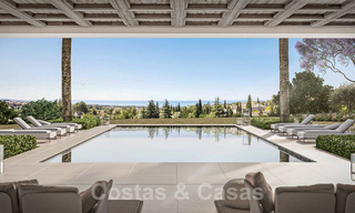 Majestueuse villa de luxe de style méditerranéenne contemporaine à vendre avec vue imprenable sur la mer dans le quartier recherché de Cascada de Camojan à Marbella 38057 