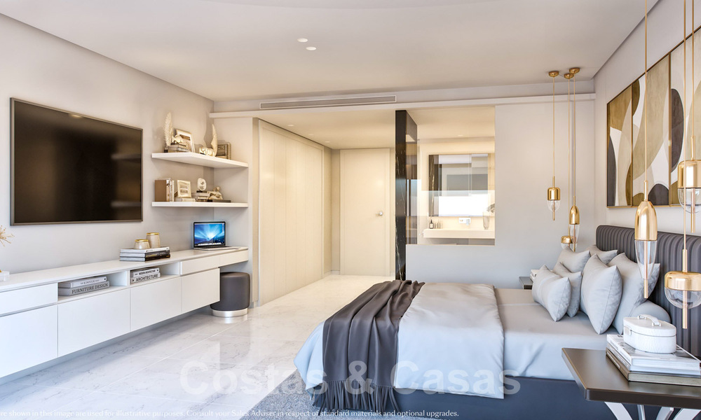Appartements de luxe modernes et contemporains avec vue imprenable sur la mer, à vendre à proximité du centre de Marbella 38319