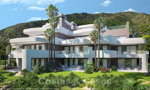 Appartements de luxe modernes et contemporains avec vue imprenable sur la mer, à vendre à proximité du centre de Marbella 38322