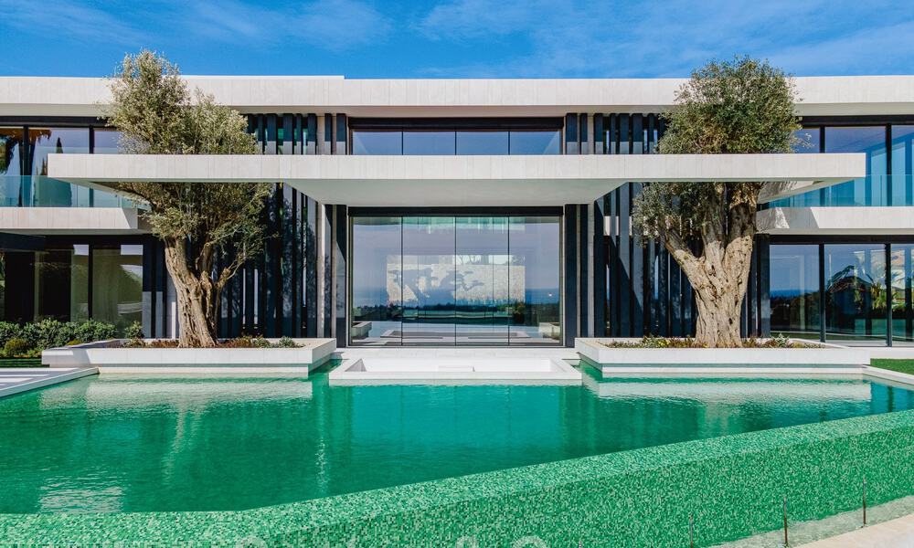 Nouvelle villa moderne et majestueuse à vendre, en première ligne de golf avec vue panoramique dans un complexe de golf cinq étoiles à Marbella - Benahavis 52347