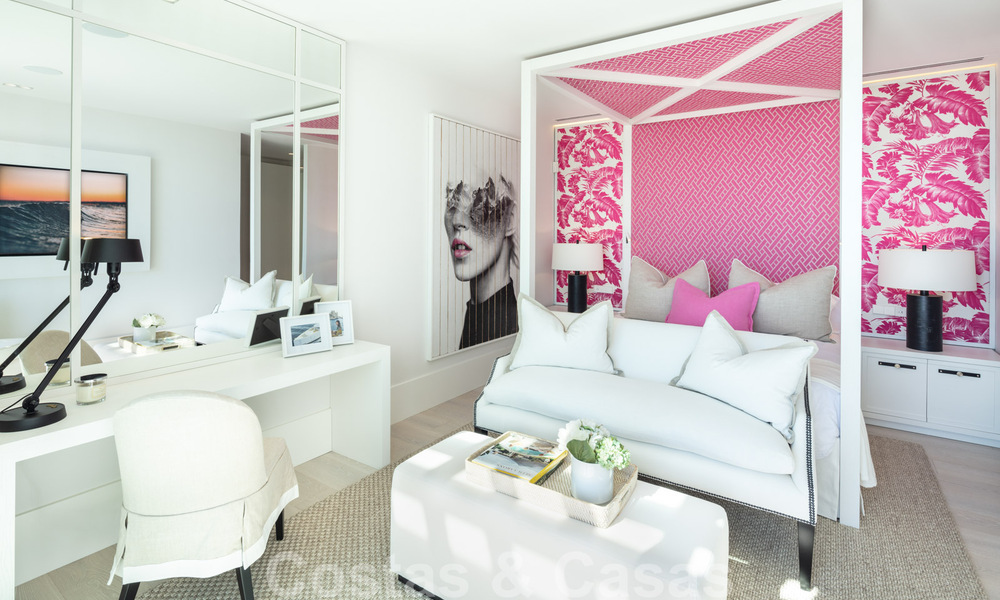 Prête à emménager, nouvelle villa de luxe à vendre avec vue panoramique sur la mer, dans un complexe de golf prestigieux à Benahavis - Marbella 38524