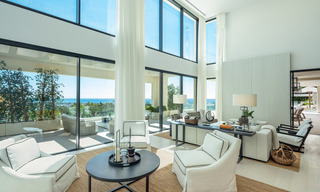 Prête à emménager, nouvelle villa de luxe à vendre avec vue panoramique sur la mer, dans un complexe de golf prestigieux à Benahavis - Marbella 38536 