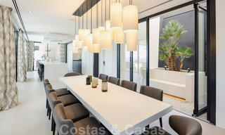 Prête à emménager, nouvelle villa de luxe à vendre avec vue panoramique sur la mer, dans un complexe de golf prestigieux à Benahavis - Marbella 38539 